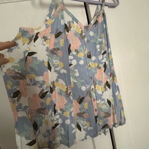 Floral Button-Up Tank Top